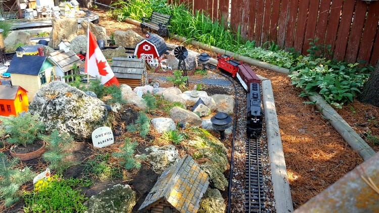 photo, image, model train, rosebud, canadian badlands