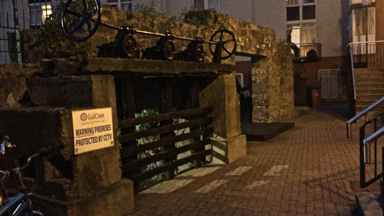 Small locks on the little canal system in Galway established specifically for managing water flow for the many mills.