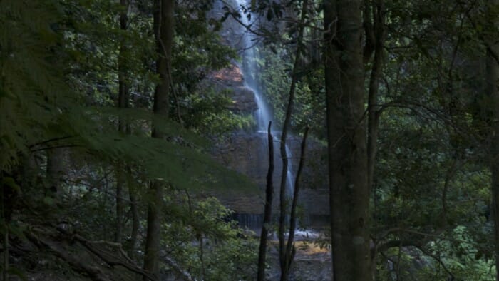 A waterfall view from the Furber Steps.