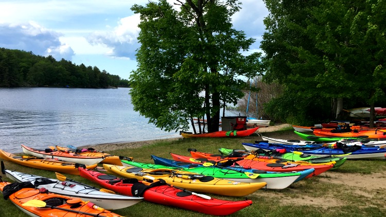 photo, image, kayaks, glamping georgian bay ontario