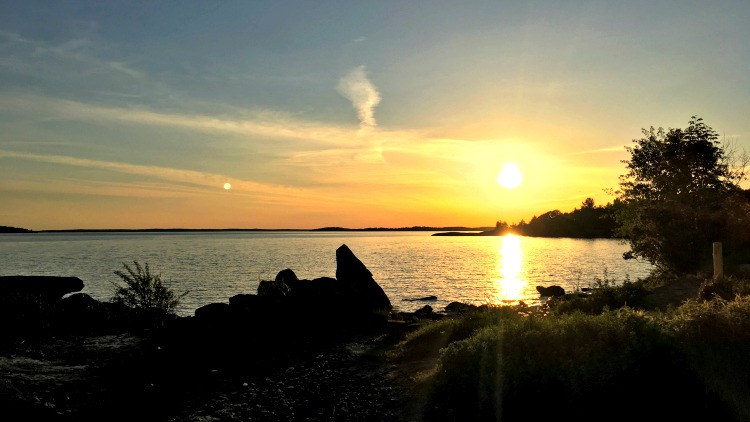 photo, image, sunset, glamping georgian bay ontario