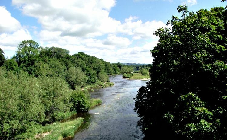 photo, image, hay-on-wye, river wye, wales