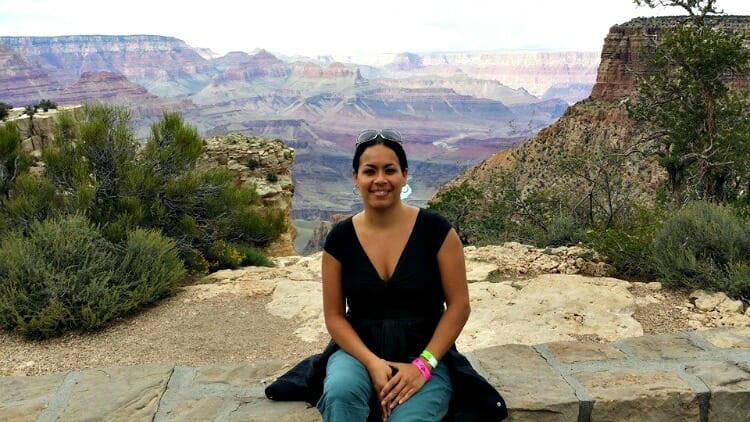 photo, image, woman at grand canyon, first solo trip