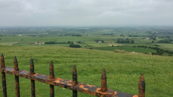 Beautiful views in all directions at Loughcrew.