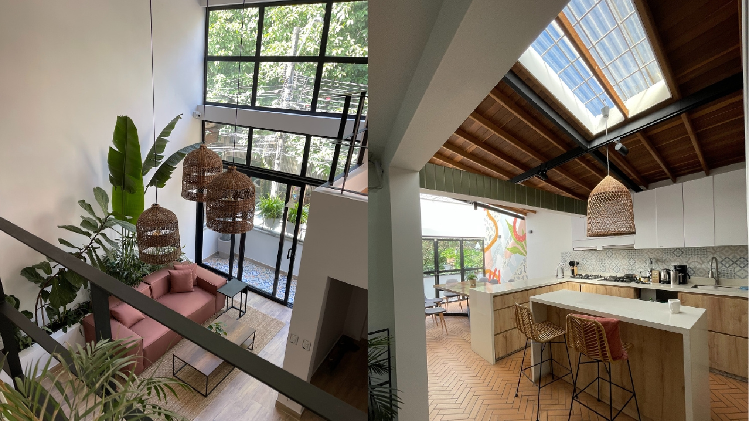 a co-living house as an option for accommodation when traveling solo in medellin