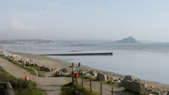 Path from Penzance to Marazion.