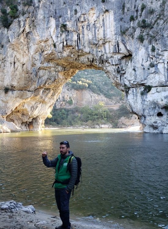 Pont d'Arc on the river Ardeche