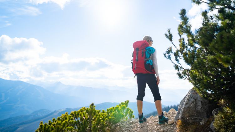 image, woman hiking, solo safety