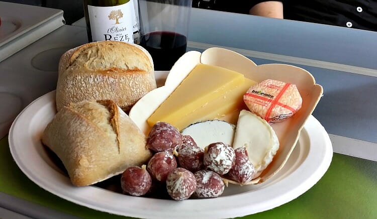 photo, image, train travel, cheese plate