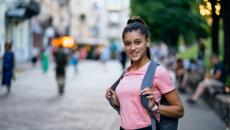 you can travel solo like this young woman with a backpack