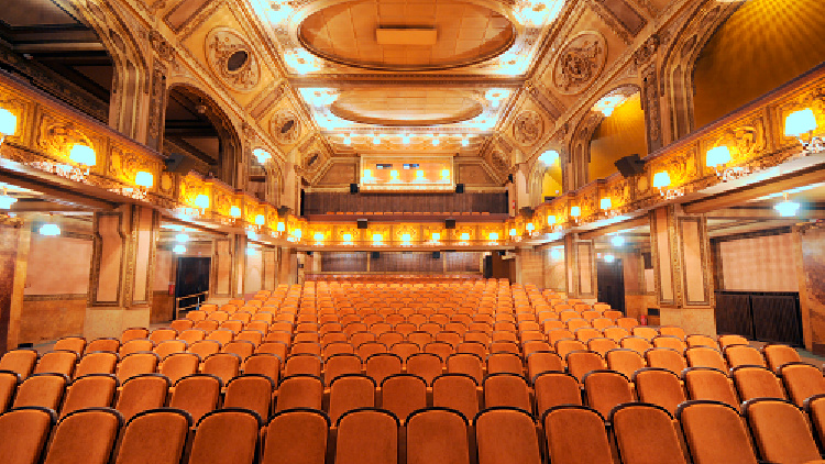 Lucerna Cinema in Prague. Going to a film is a great thing to do at night when traveling alone.