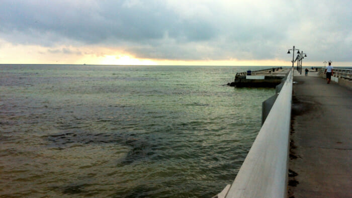 Let's start with a sunrise. White St. Pier in the early morning. 