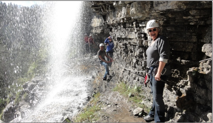 Avoid feeling awkward when traveling solo by jumping in with enthusiasm-like rock climbing in Austria